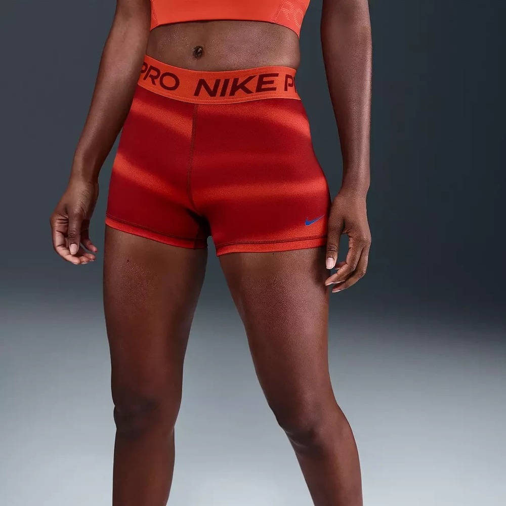 Women's Nike Pro Shorts Picante Red Size XS